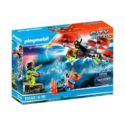 Playmobil Rescate Marítimo Buzo con Dron de Rescate 70143