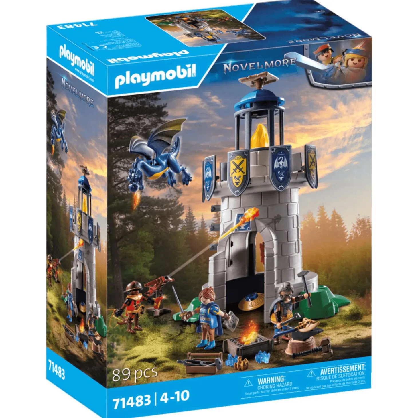 Playmobil Torre de Caballeros con Herrero y Dragón