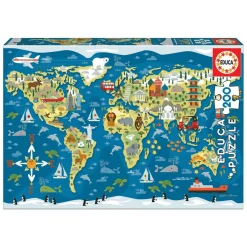 Puzzle Mapamundi 200 Piezas