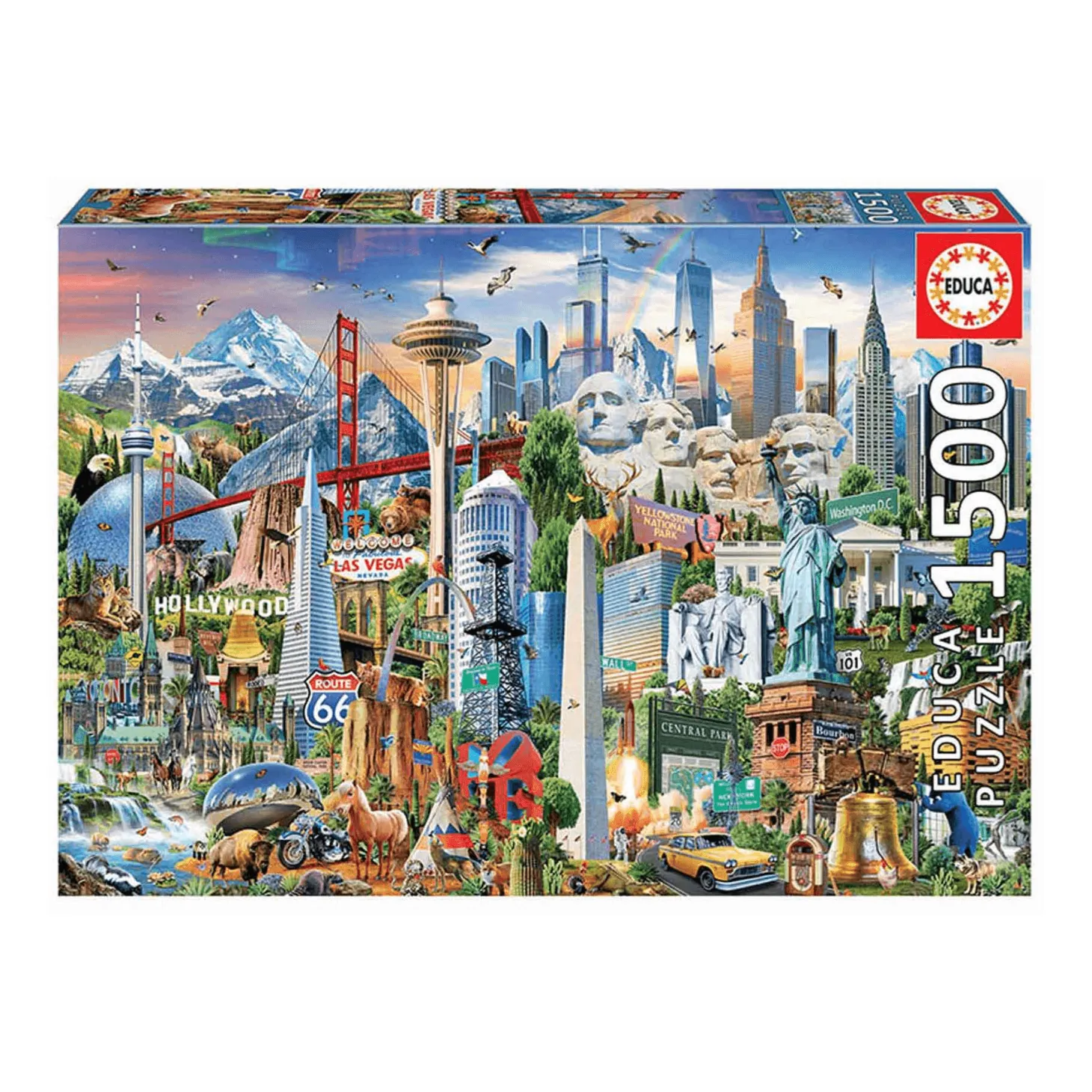 Puzzle Símbolos De Norte América 1500 piezas