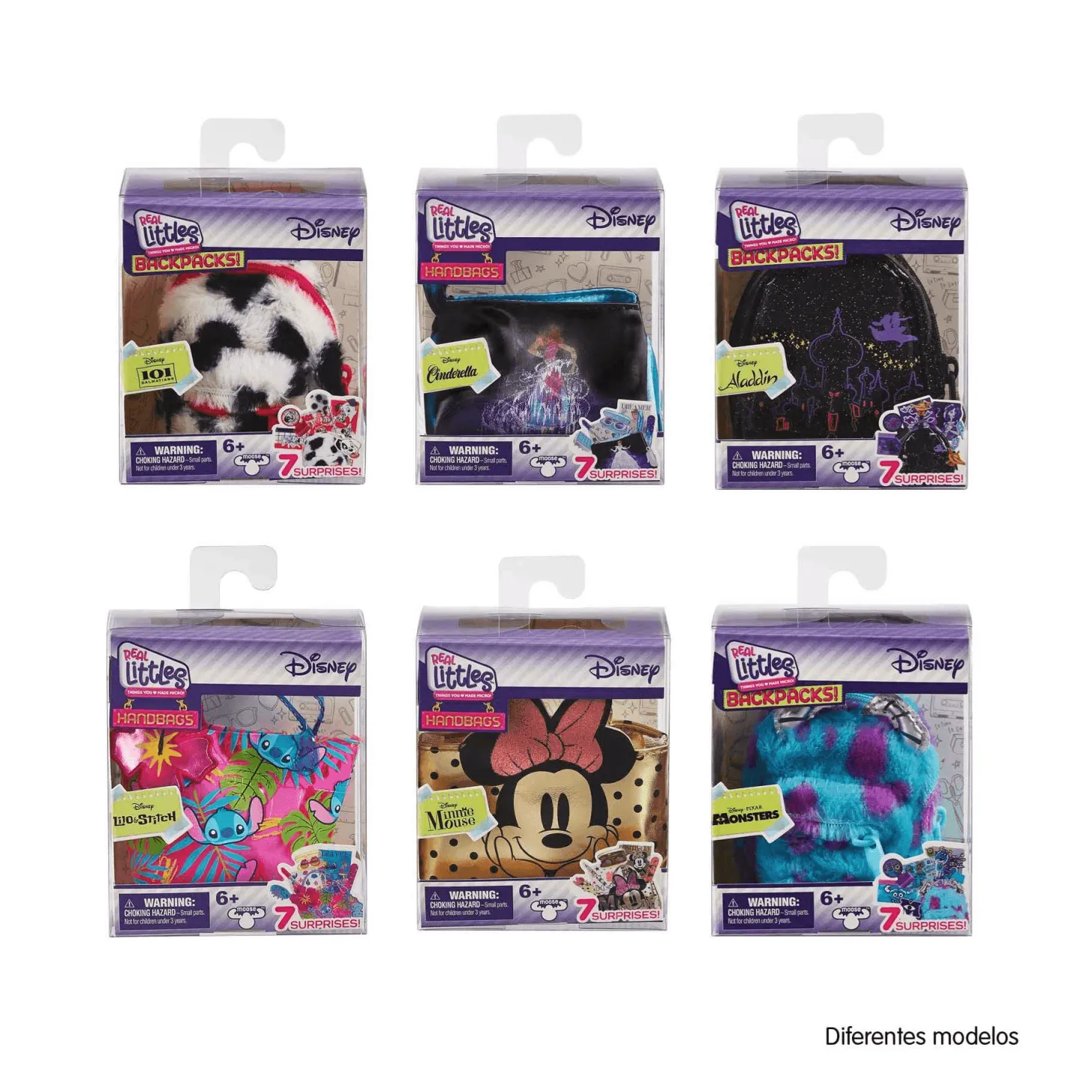 Real Littles Mochilas y Bolsos Disney Diferentes Modelos