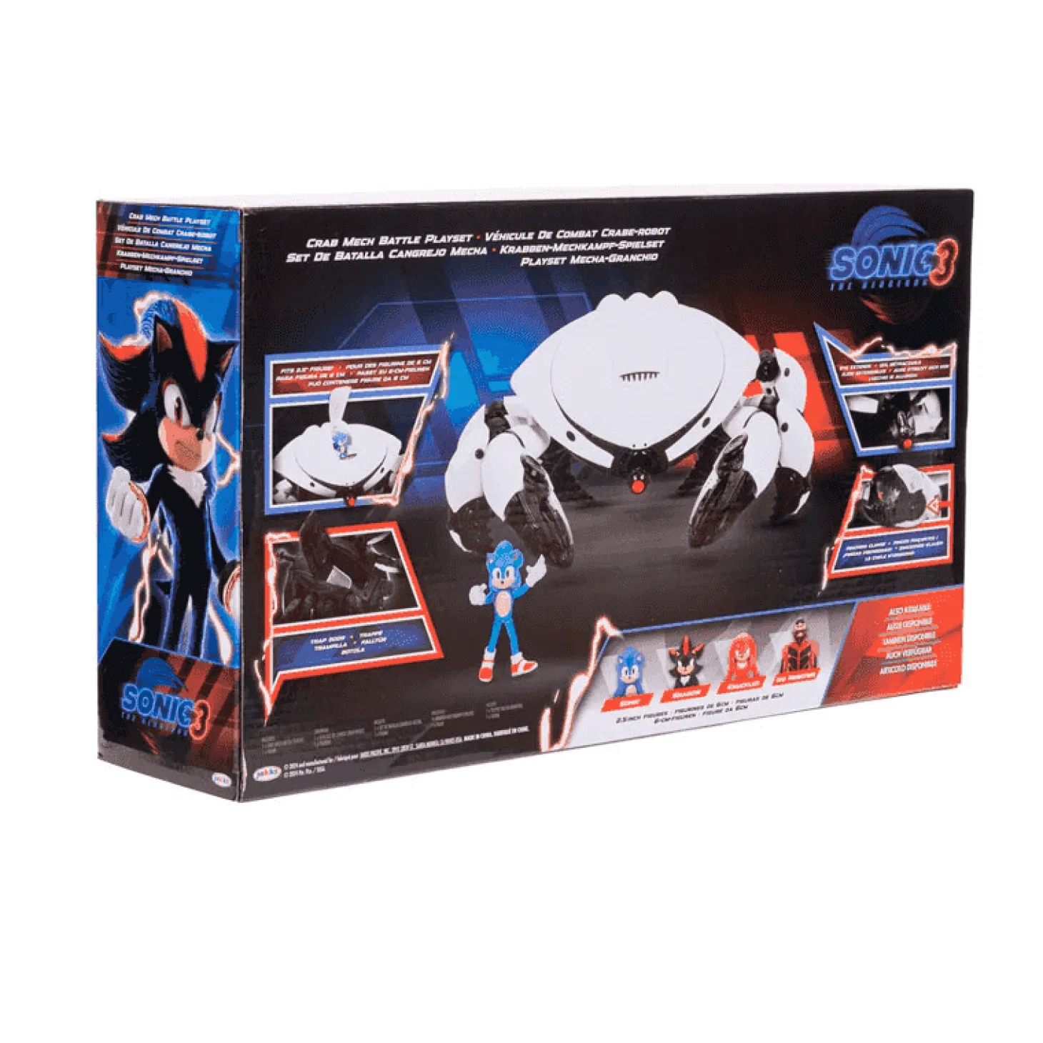 Set de Batalla Cangrejo Mecha con Figura de Sonic de 2.5' - Sonic 3 La Película