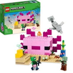 Set de juguetes de construcción LEGO Minecraft 21247 La Casa-Ajolote 242 piezas