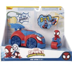 Spidey and His Amazing Friends Vehículo Web Strike 2 en 1