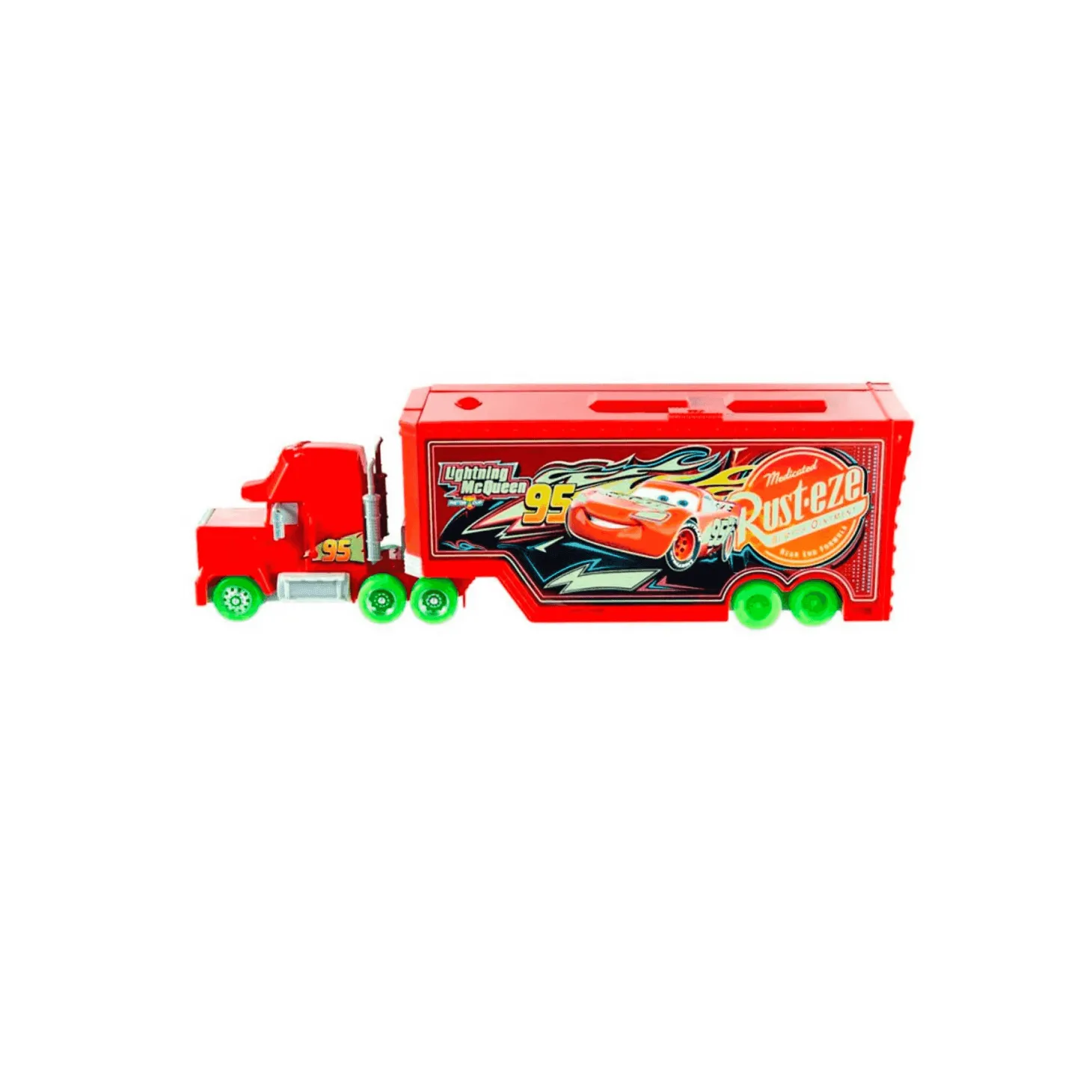 Supercamión Mack Glow Racers transformable en pista de Disney Pixar