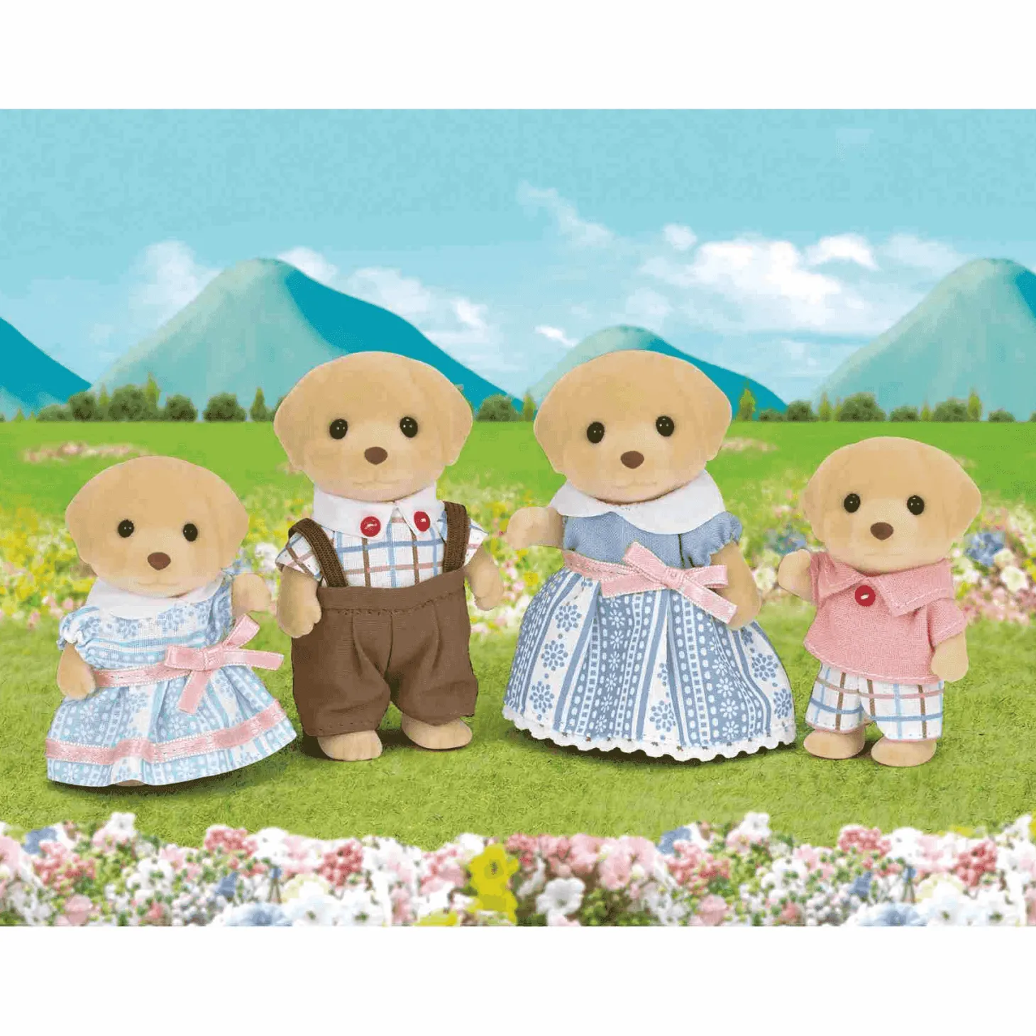 Sylvanian Families Familia Perro Labrador