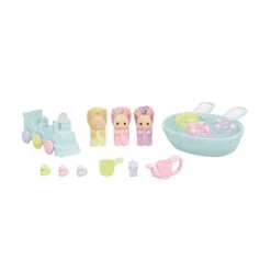Sylvanian Families La Hora Del Baño De Los Trillizos