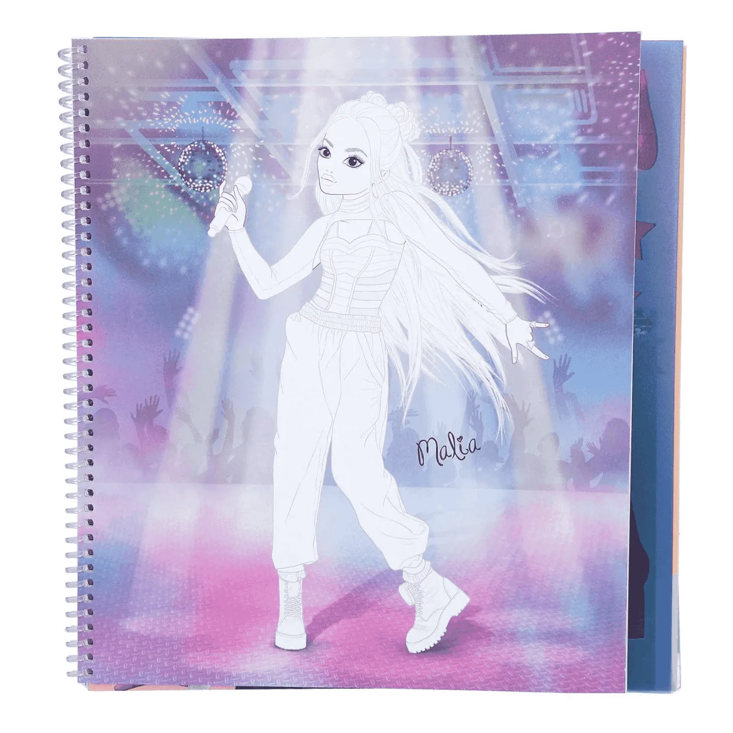 TOPModel Cuaderno de Diseño Popstar Para Colorear