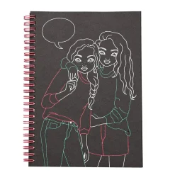 TOPModel doodle book neón con set de bolígrafos