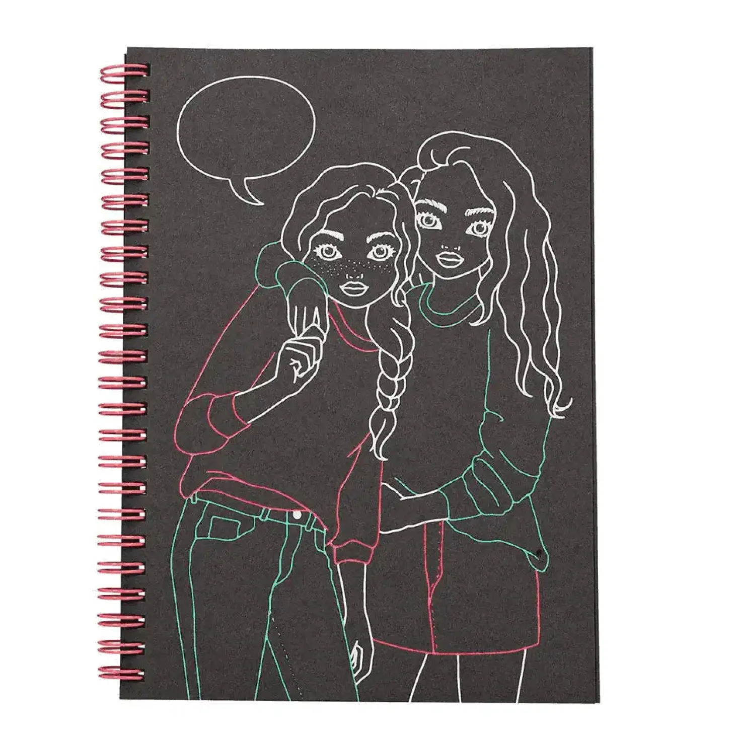 TOPModel doodle book neón con set de bolígrafos