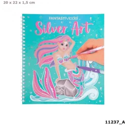 TOPModel Fantasy Model colouring book silver Art