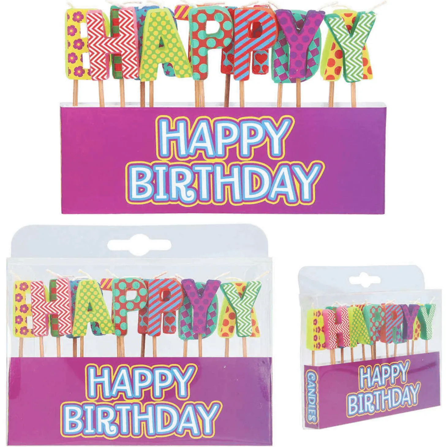 Velas De Cumpleaños Grandes Diferentes Modelos