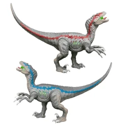 Velocirraptor World Planet con luz, sonido y cola giratoria (3+)