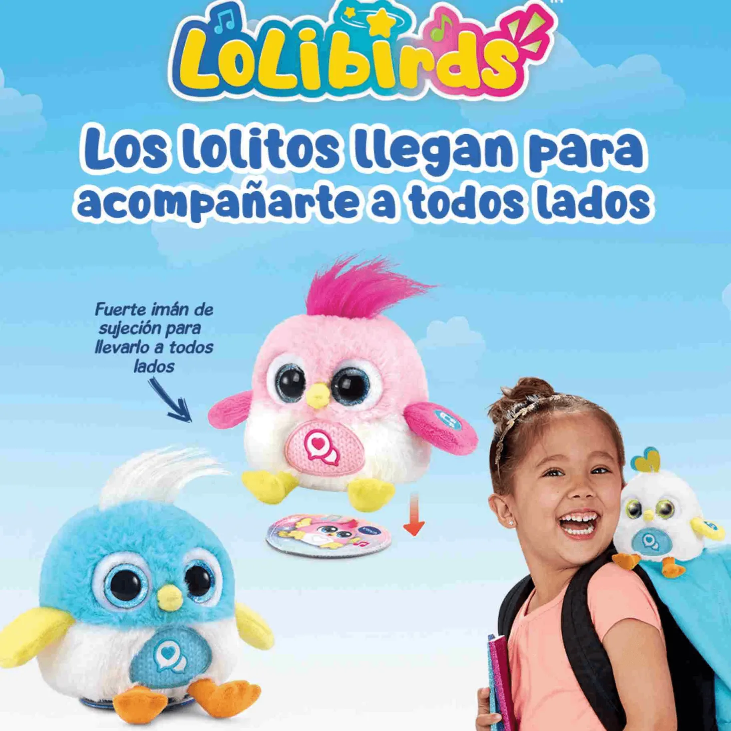 VTech LoLibirds Lolito Copito, Pajarito interactivo de peluche, Repiten lo que dices, cantan y trina