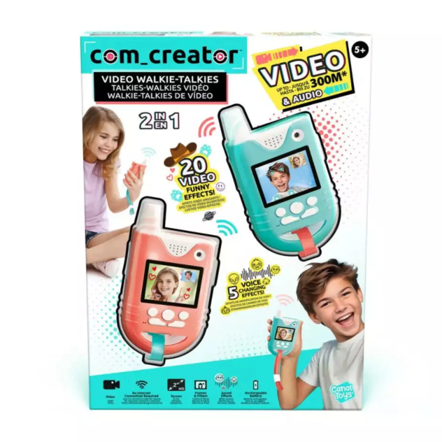 Walkie-talkies con video Canal Toys