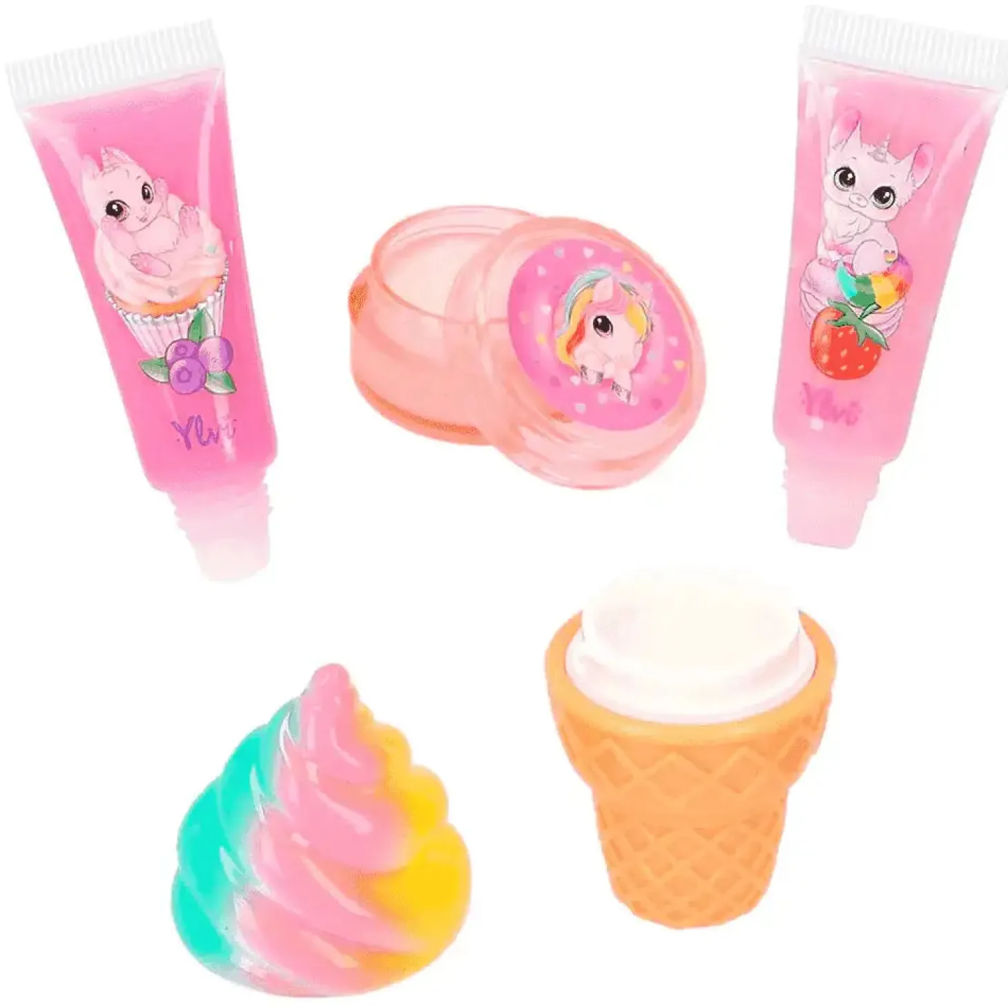 YLVI set brillos labiales